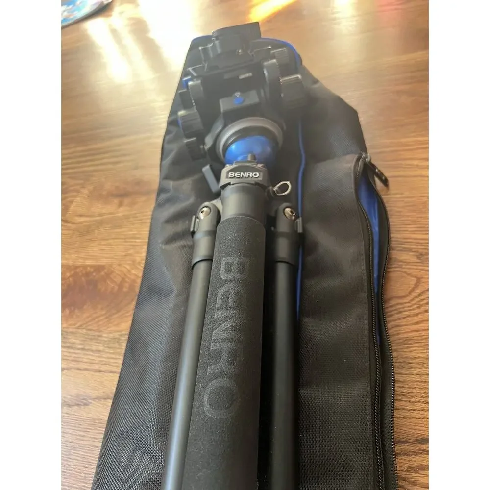 Benro S Pro A2573F Aluminium Single Tube Flip Lock 3 Section S6PRO Video Head -